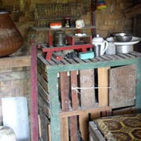 Bella's humble kitchen