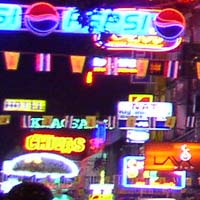 Kao San Road signs, Bangkok