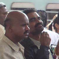 Scene at the Bangalore train station