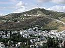 View of the Sacromonte (cave hill) from Alhambra